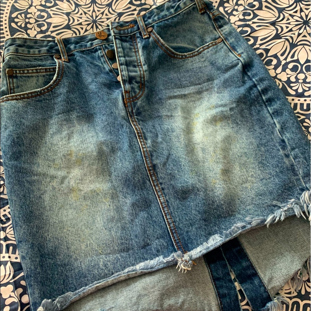 One X Teaspoon high waist denim skirt. Size 29.